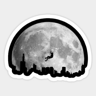 The Moon Climber Sticker